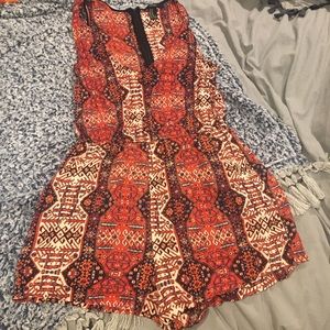 Patterned romper